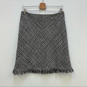 Apostrophe Woven Fringe Skirt